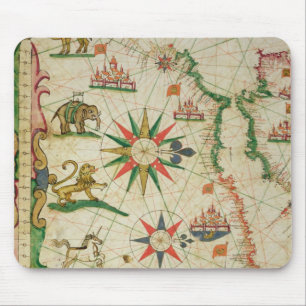 The North African Coast, from a nautical atlas Mouse Pad