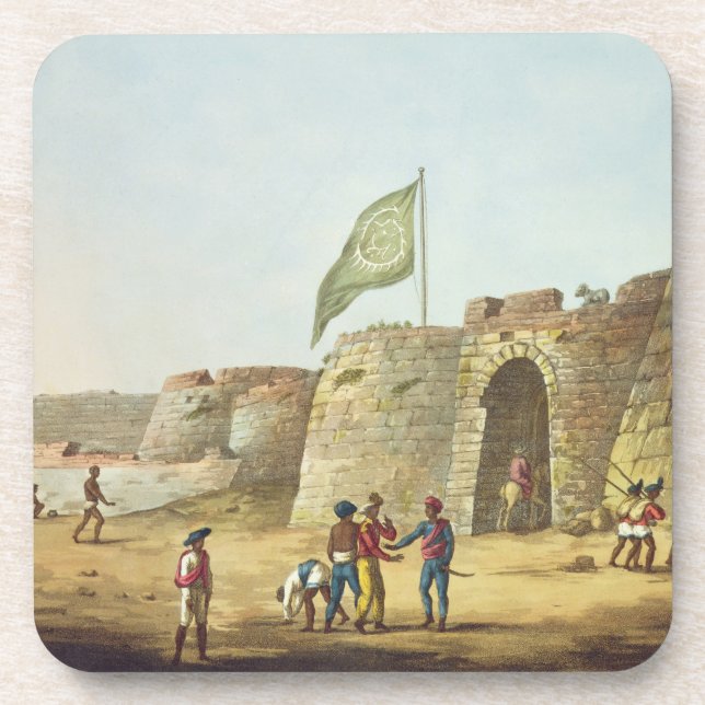 The North Entrance into the Fort of Bangalore, pla Coaster (Front)