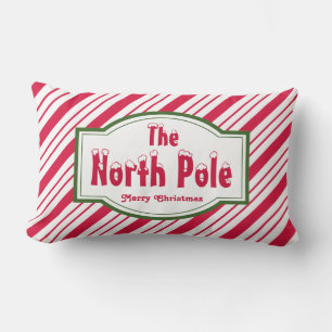 The North Pole Christmas Candy Pillow Decoration