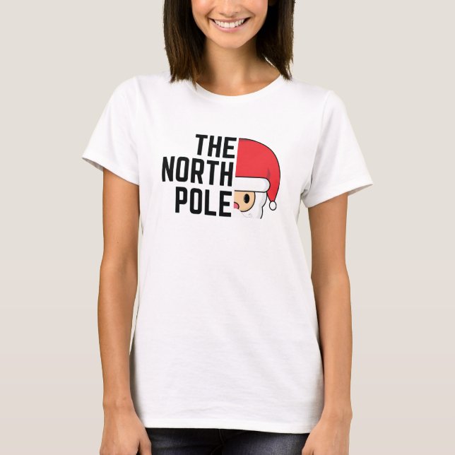 The North Pole Christmas T-Shirt (Front)