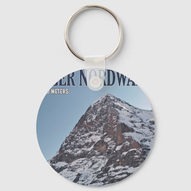 The North Wall of the Eiger Keychain (Front)