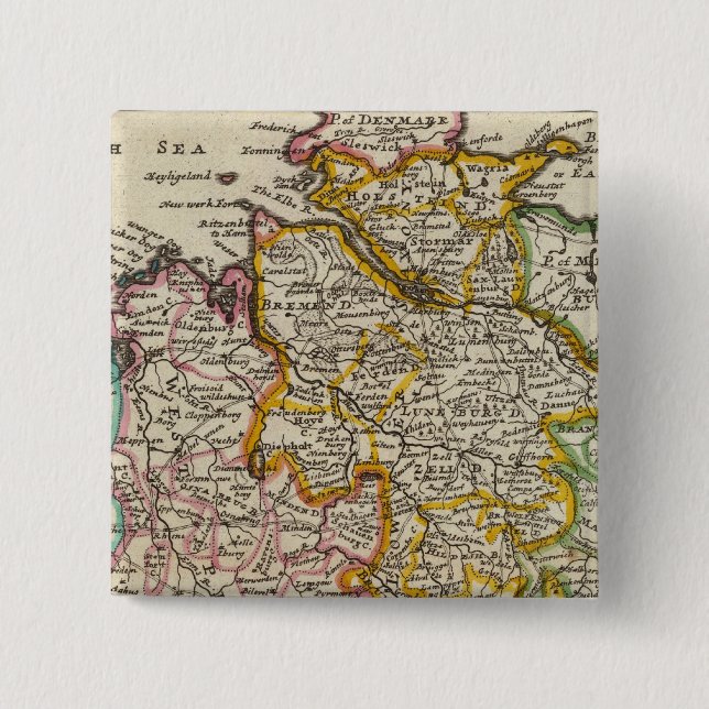 The north west part of Germany Button (Front)