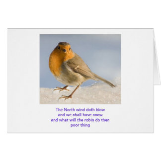 The North wind doth blow Cards