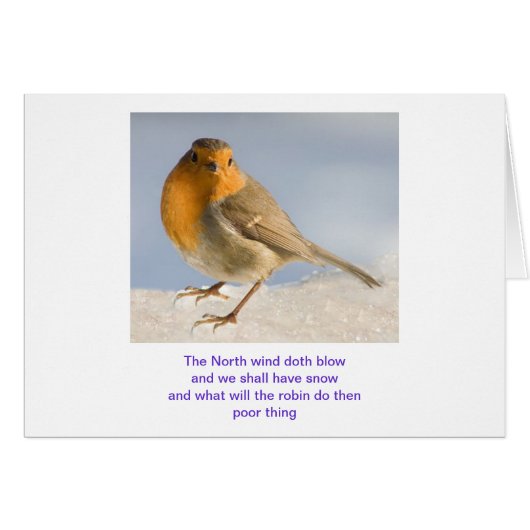 The North wind doth blow Cards (Front Horizontal)