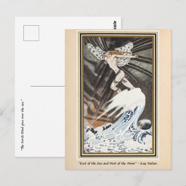 The North Wind goes over the sea  Kay Nielsen Postcard (Front/Back)