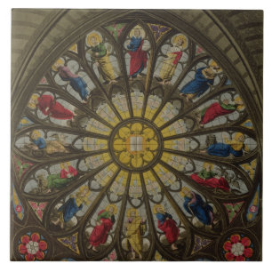 The North Window, plate D from 'Westminster Abbey' Ceramic Tile