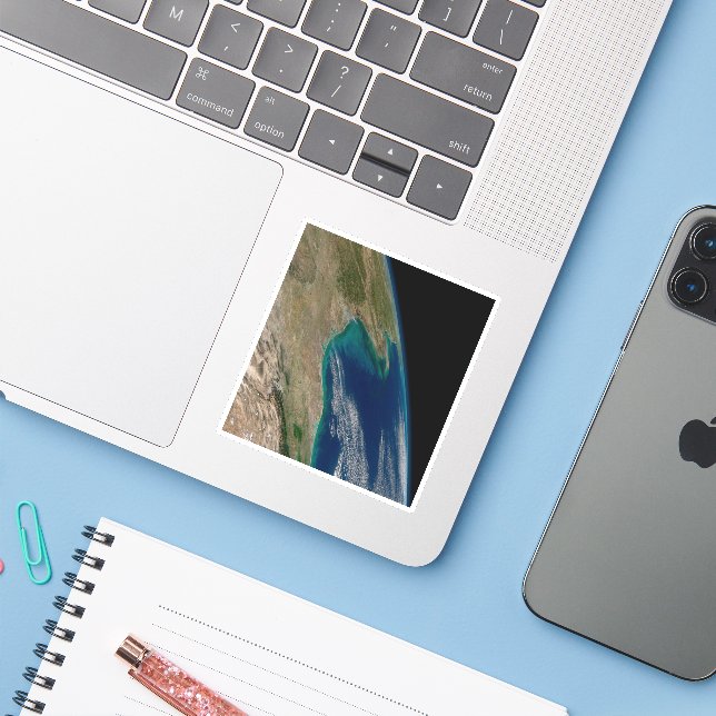 The Northern Gulf Of Mexico. Sticker (Laptop w/ iPhone)