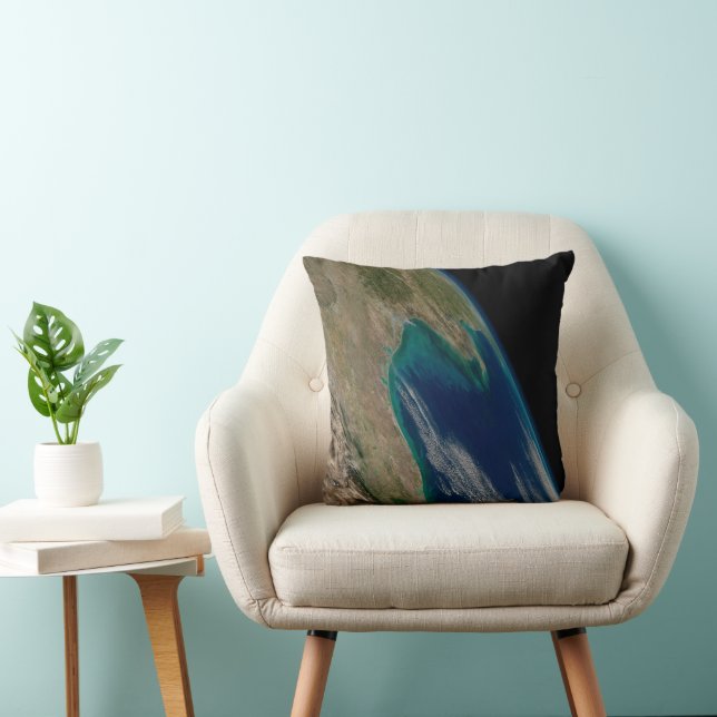 The Northern Gulf Of Mexico. Throw Pillow (Chair)