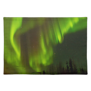 The Northern Lights   Fairbanks, Alaska Cloth Placemat