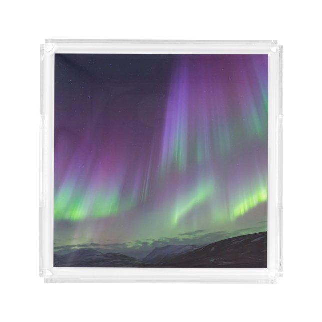 The Northern Lights | North Iceland Acrylic Tray (Front)