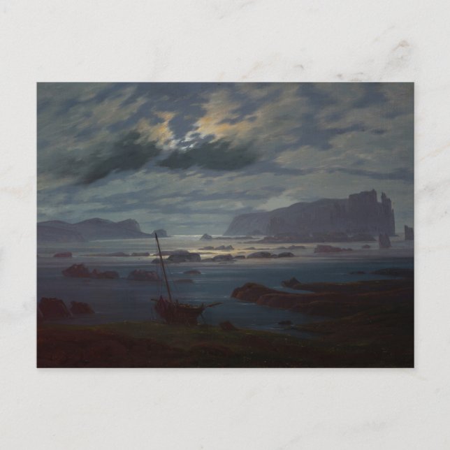 The Northern Sea in Moonlight, 1823-24 Postcard (Front)