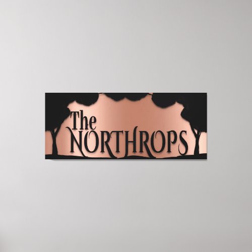 The Northrops Tree Rose Copper  Canvas Print