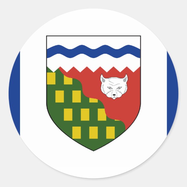 the Northwest Territories, Canada Classic Round Sticker (Front)