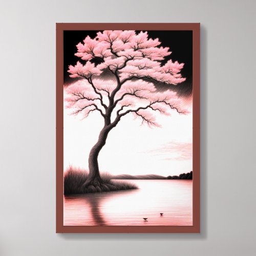 The Nostalgic Sakura ノスタルジックな桜  Framed Art