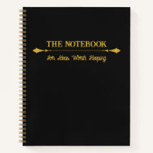 The Notebook | Minimalist Black Gold Journal