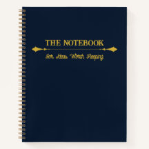 The Notebook | Minimalist Navy Blue Gold Journal