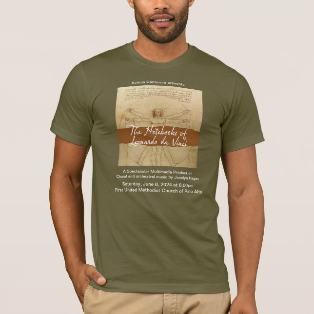 The Notebooks of Leonardo da Vinci Concert Tee (Front)