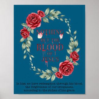 The Nothing But Blood Jesus Christian Poster
