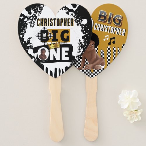The Notorious Big ONE Hip Hop 1st Birthday Photo Hand Fan
