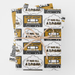 The Notorious Big ONE Hip Hop 1st Birthday Retro Wrapping Paper Sheets