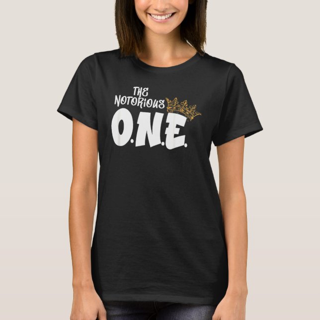 The Notorious One First Birthday Hip Hop Outfit Bo T-Shirt (Front)