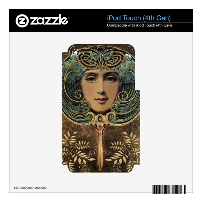 The Nouveau Looking Glass iPod Touch 4G Skin