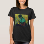 The Novel Reader Vincent Van Gogh T-Shirt<br><div class="desc">T-shirt features "Une liseuse de romans" i.e., "A Novel Reader" (1888) by Vincent Van Gogh, originally an oil-on-canvas painting. It features a woman with her face in a book, a library and ladder behind her. The woman is in cool tones while the book and the library elements are in a...</div>