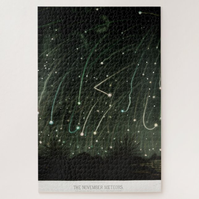 The November meteors  Trouvelot astronomic Jigsaw Puzzle (Vertical)