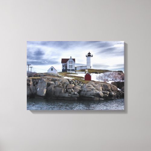 The Nubble Cape Neddick lighthouse York Maine Canvas Print