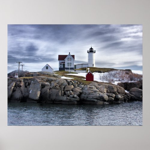 The Nubble  Cape Neddick lighthouse York Maine Poster