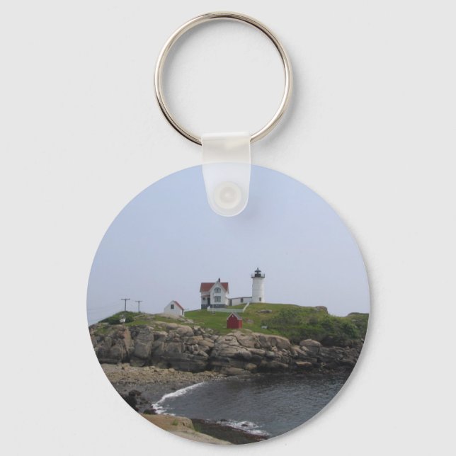 The Nubble Lighthouse Maine Keychain (Front)