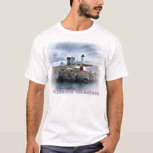 The "Nubble" lighthouse York, Maine, photograph t T-Shirt