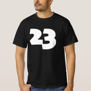 The number 23 print novelty: number only T-Shirt