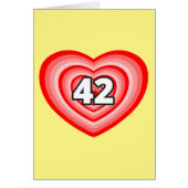 The number 42 heart (Front)
