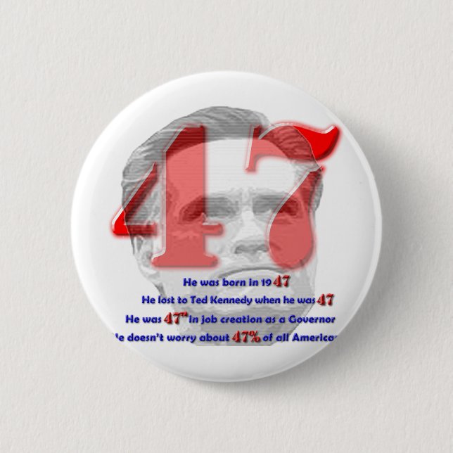 The Number 47 Pinback Button (Front)