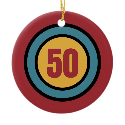 The Number 50 Christmas Tree Decoration