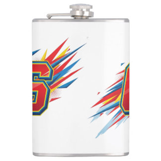 "The Number 6: A Symbol of Harmony and Love" Flask