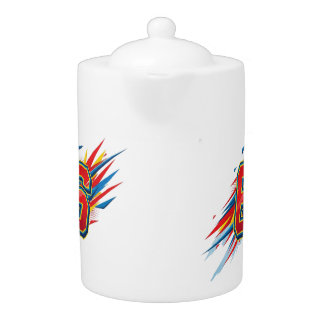 "The Number 6: A Symbol of Harmony and Love" Teapot