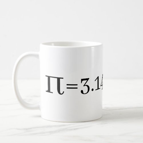 The Number Pi Math  Science Lovers Coffee Mug