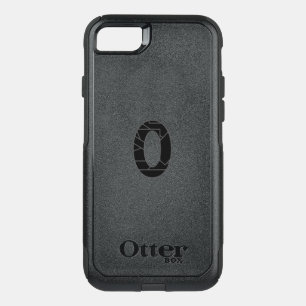 The number zero (0) in black OtterBox commuter iPhone SE/8/7 case