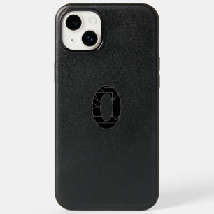 The number zero (0) in black OtterBox iPhone 14 plus case