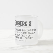 The Nuremberg Code 1947 A. 5 Frosted Glass Mug