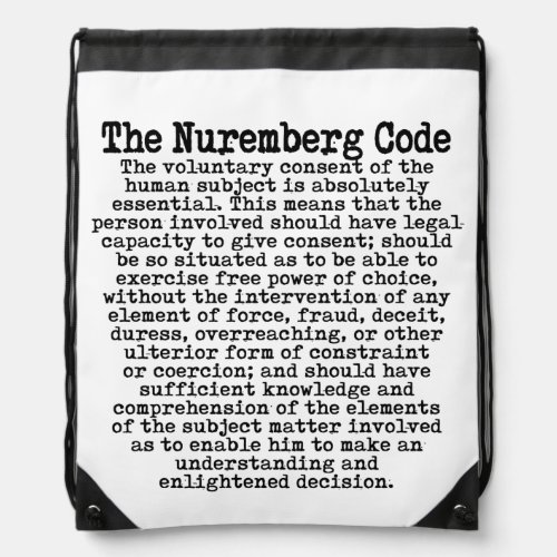 The Nuremberg Code Tote Bag