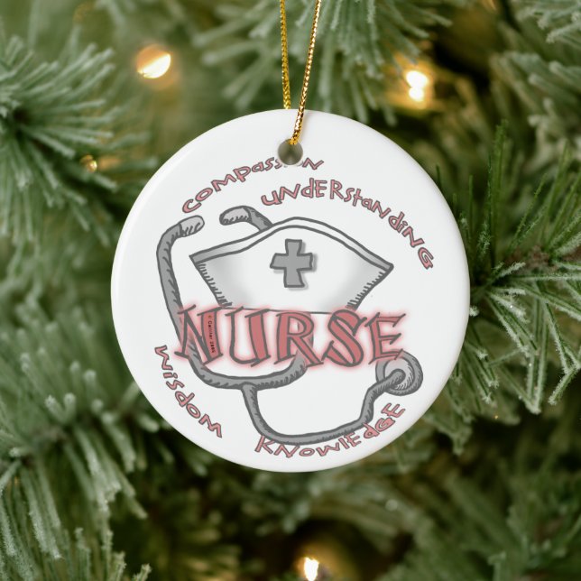 The nurse axiom  ceramic ornament (Tree)