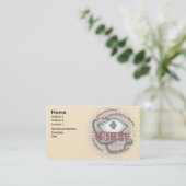 The Nurse Axiom custom name Business Card (Standing Front)