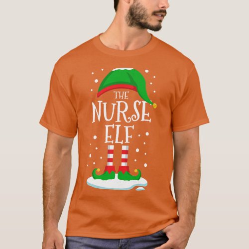 The Nurse Elf Christmas Family Matching Xmas Group T_Shirt
