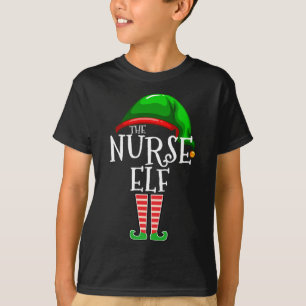 The Nurse Elf Family Matching Christmas Gift Funny T-Shirt