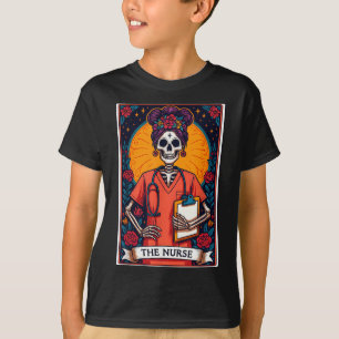 The Nurse Skeleton Tarot Card Funny Nursing Nurse T-Shirt