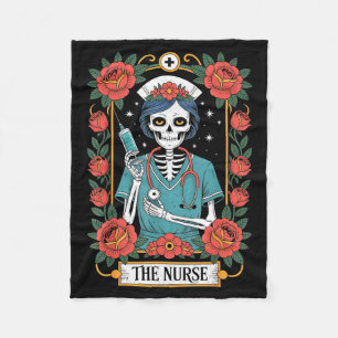 The Nurse Tarot Card Fleece Blanket