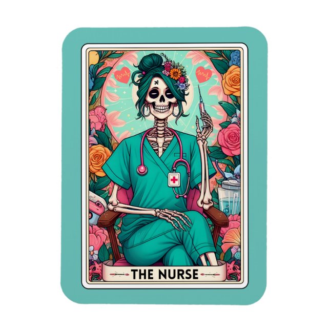 The Nurse Tarot Card Magnet (Vertical)